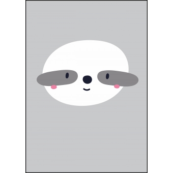 Poster A4 sloth head